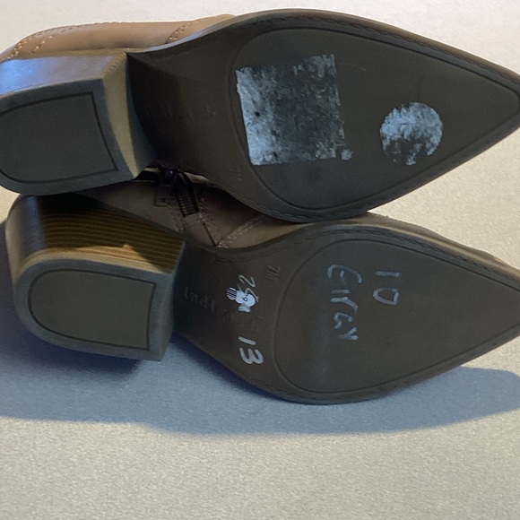 Indigo Rd. Tan Western Style Ankle Booties - Picture 3 of 6